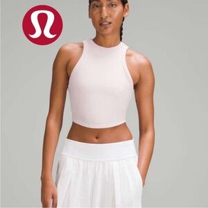 Lululemon Hold Tight Cropped Tank Top in Flush Pink Sz 6